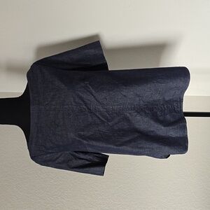 Ann Taylor square neck denim top Size M